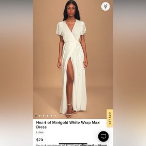 LULUS wrap maxi dress